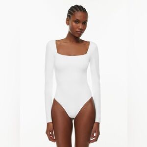 Babaton contour square neck long sleeve bodysuit